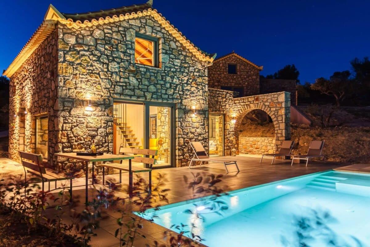 Gerakada Exclusive-Seaview Villa With Private Pool Koroni  Exterior foto