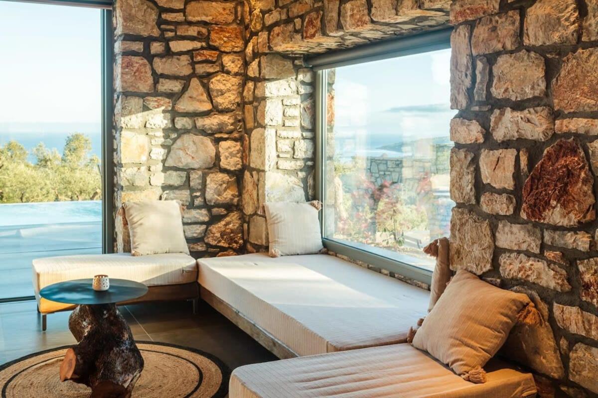 Gerakada Exclusive-Seaview Villa With Private Pool Koroni  Exterior foto