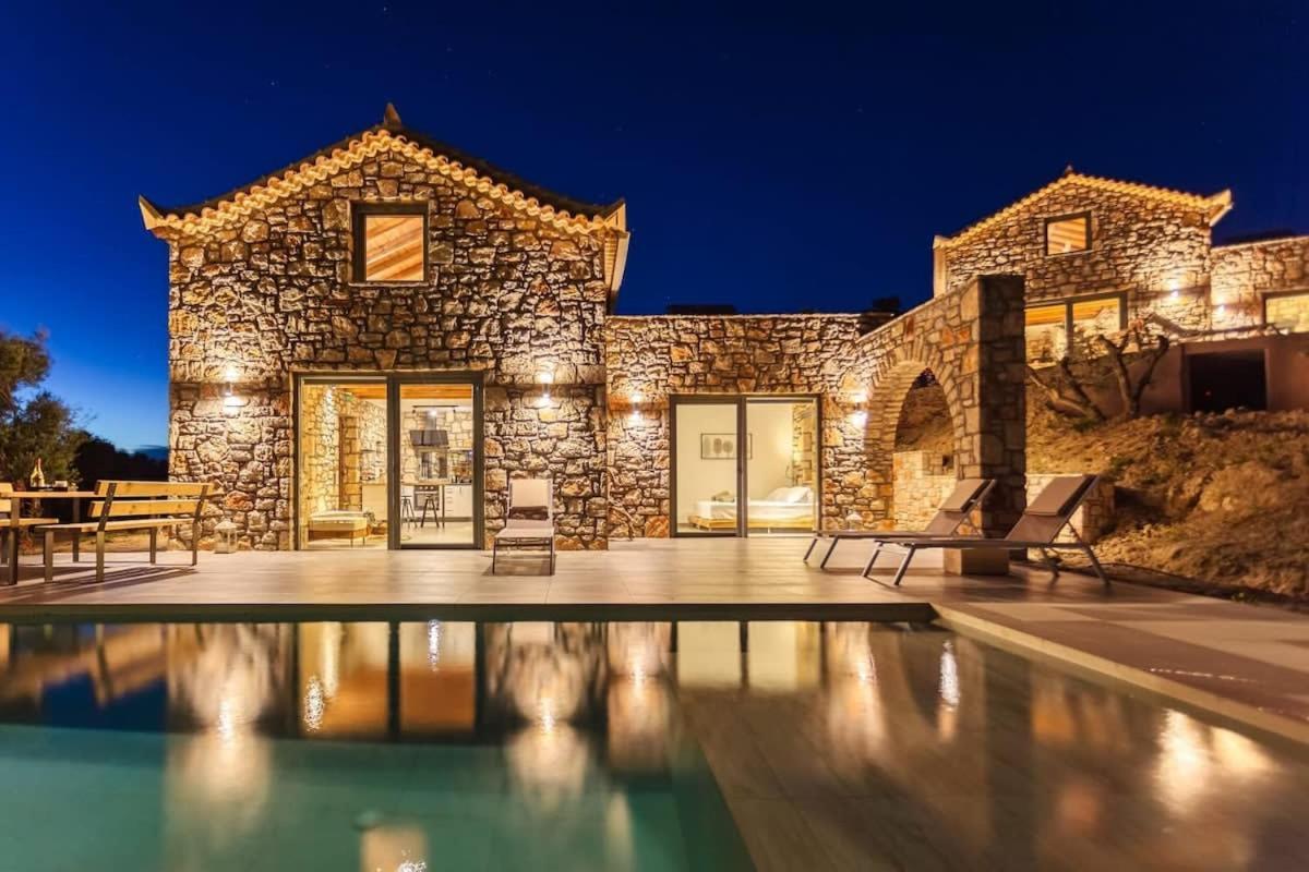 Gerakada Exclusive-Seaview Villa With Private Pool Koroni  Exterior foto
