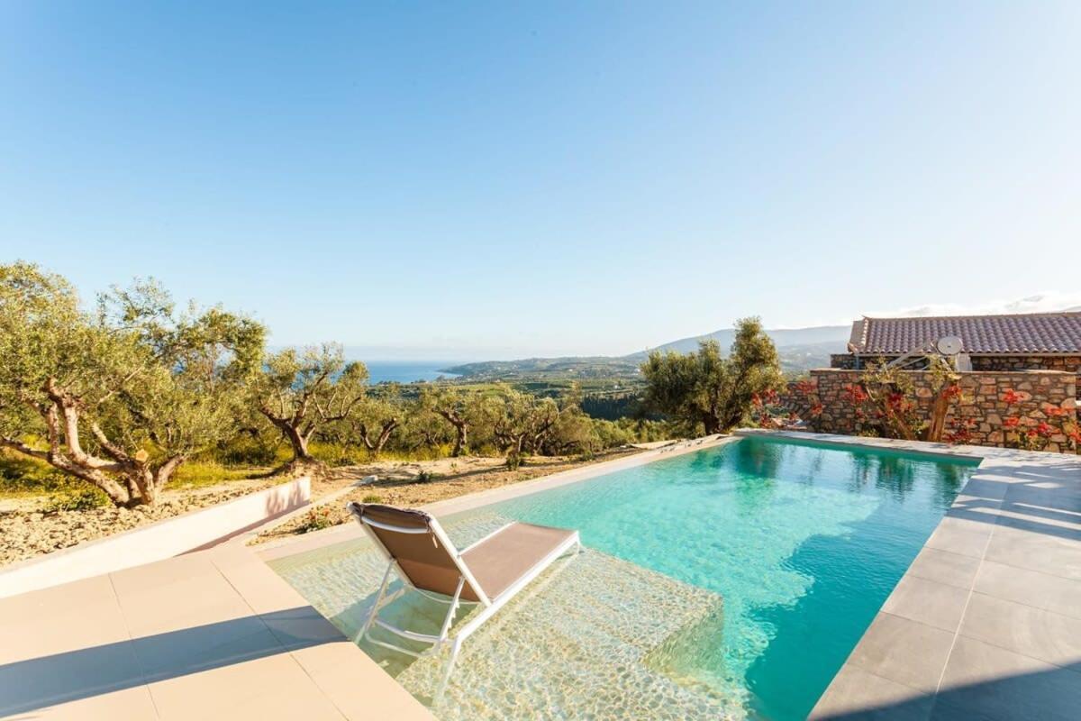 Gerakada Exclusive-Seaview Villa With Private Pool Koroni  Exterior foto