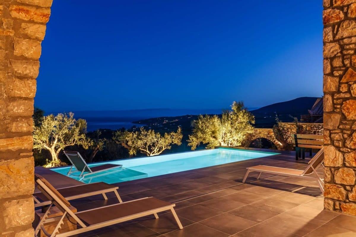 Gerakada Exclusive-Seaview Villa With Private Pool Koroni  Exterior foto