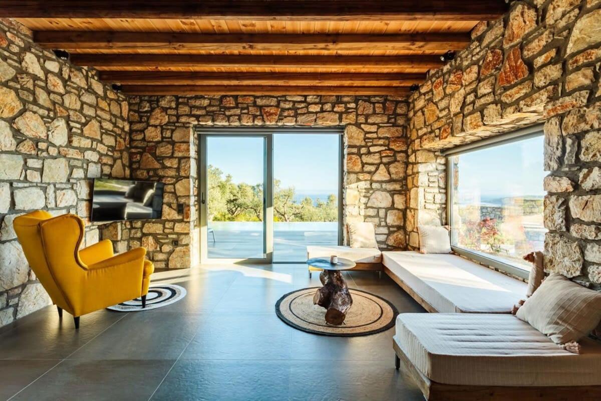Gerakada Exclusive-Seaview Villa With Private Pool Koroni  Exterior foto