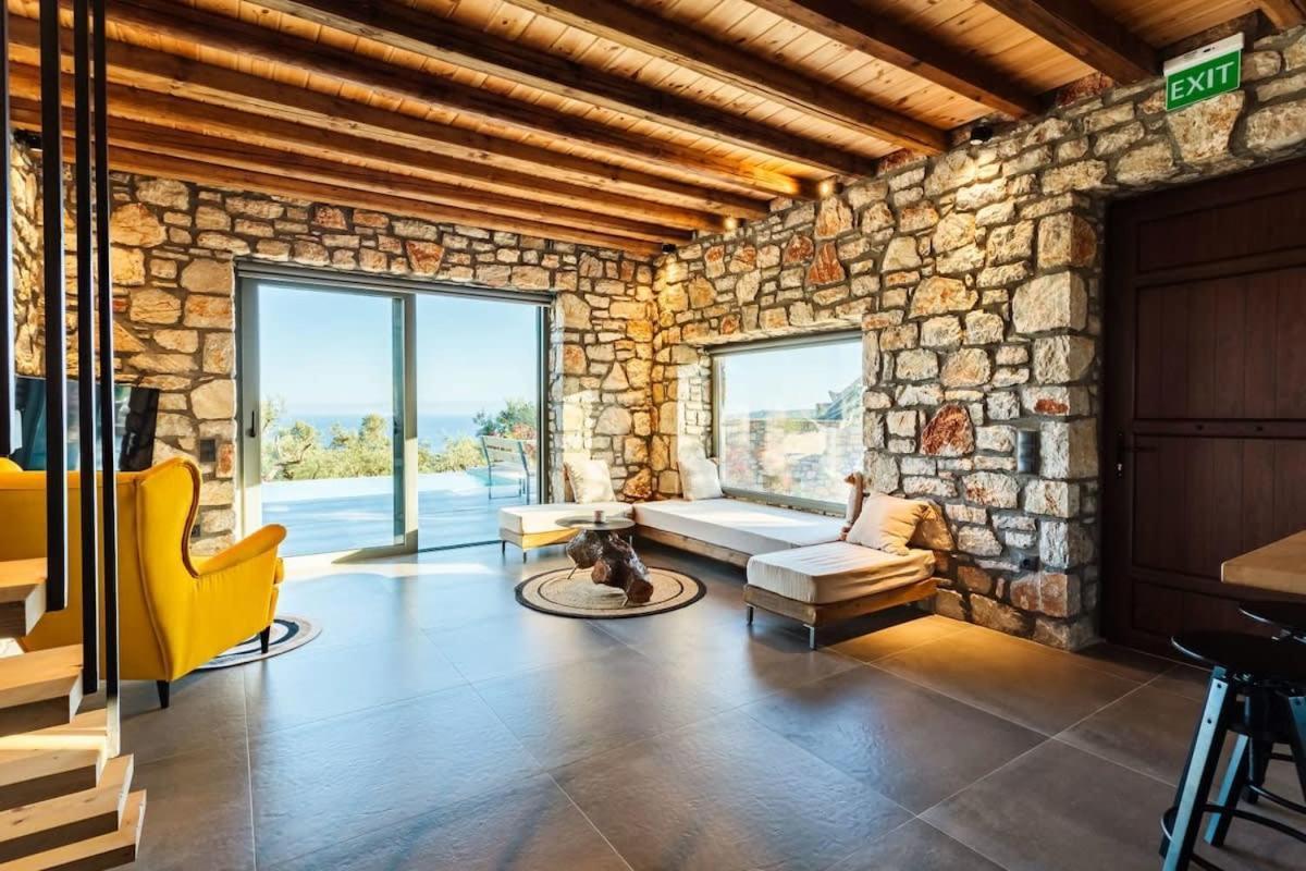 Gerakada Exclusive-Seaview Villa With Private Pool Koroni  Exterior foto