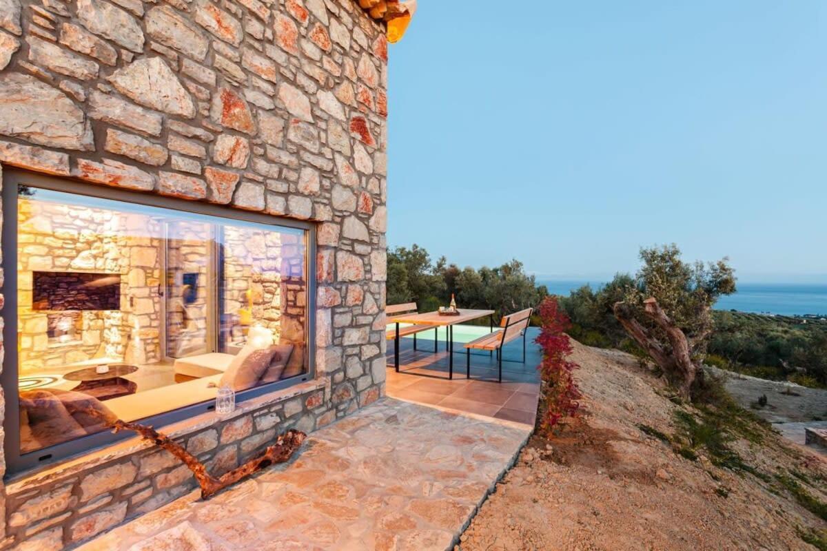 Gerakada Exclusive-Seaview Villa With Private Pool Koroni  Exterior foto